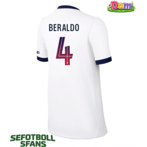 Paris Saint-Germain Lucas Beraldo #4 Bortatröja Kvinnor 2026-27 Kortärmad